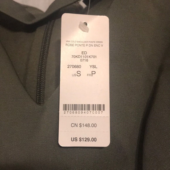 Brand new with tags BEbe cold shoulder dress - Picture 3 of 3